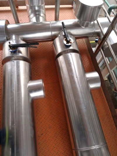 Isolamento termico para tubos de vapor
